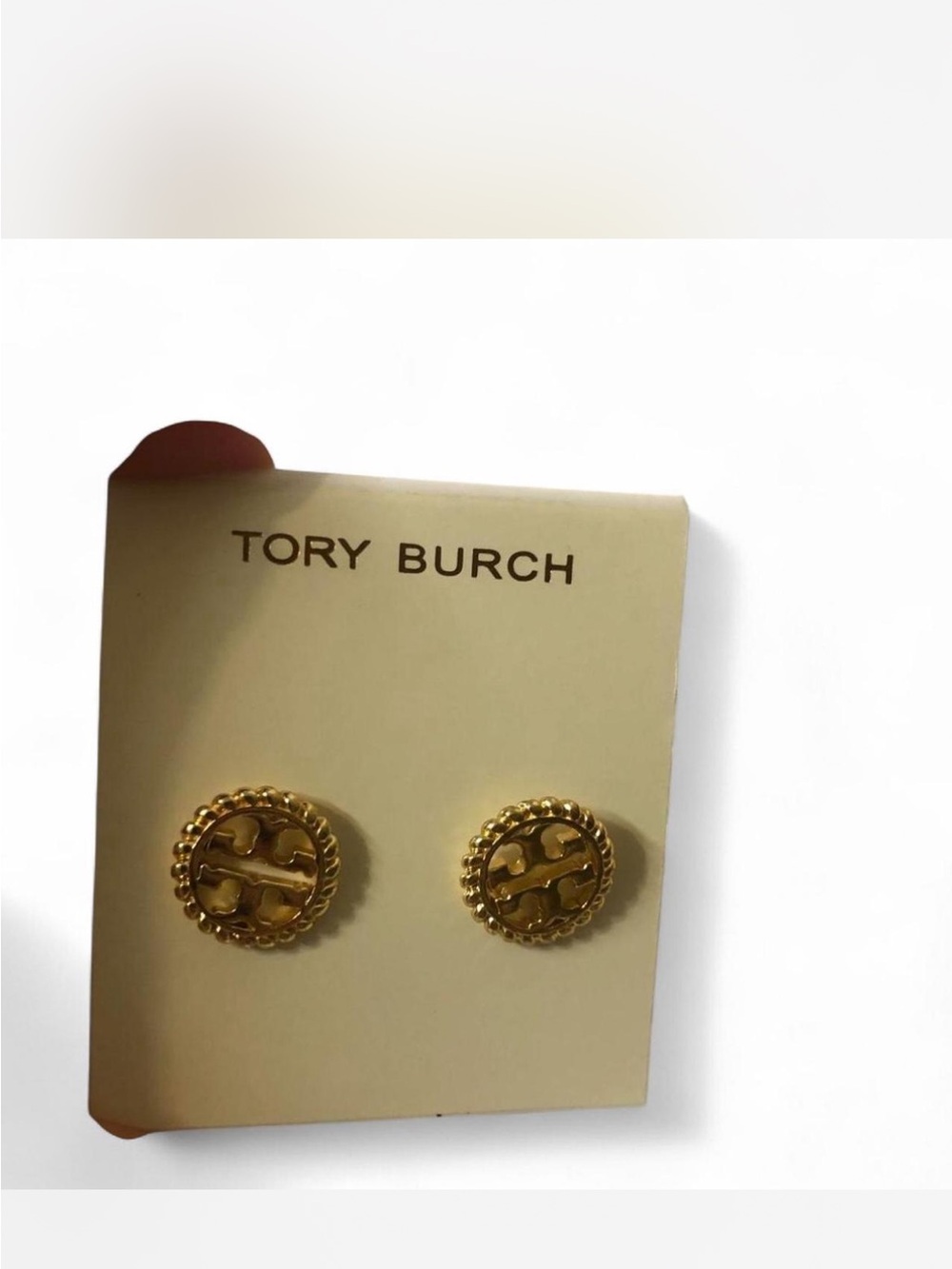 Womens Tory Burch Gold Earrings.